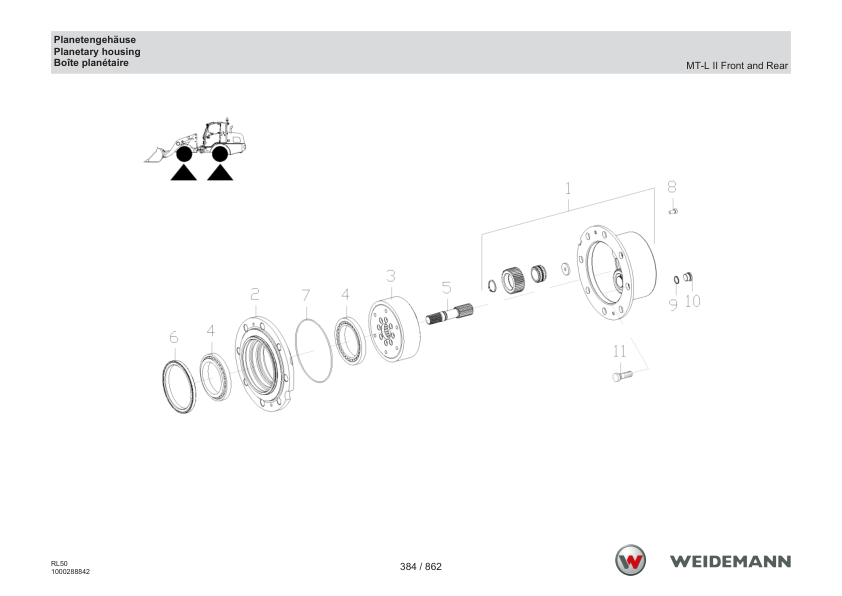 Weidemann 3080 T Telescopic Loader Parts Catalog v1.0 DE EN FR - Image 9