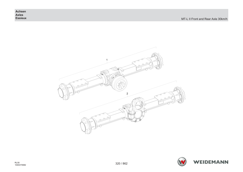 Weidemann 3080 T Telescopic Loader Parts Catalog v1.0 DE EN FR - Image 7