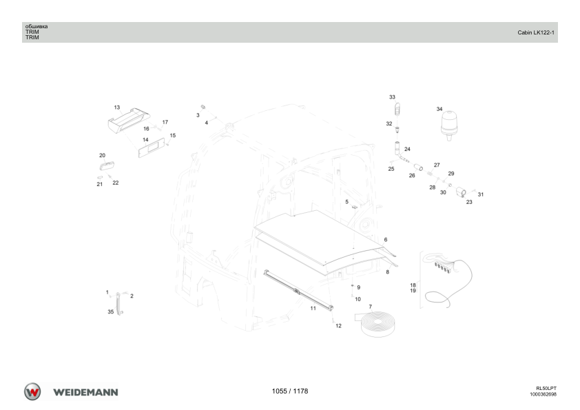 Weidemann 3080LPT Telescopic Loader Parts Catalog v1.0 RU PL EN - Image 6