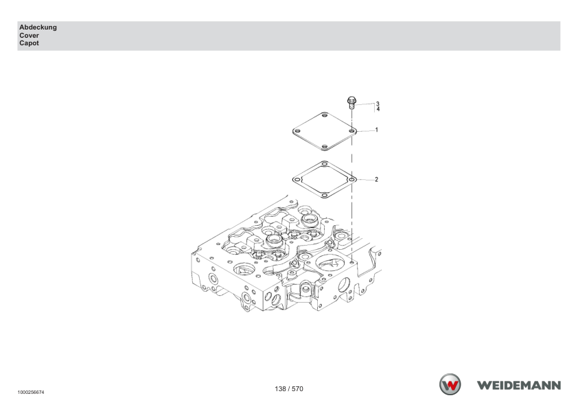 Weidemann 4070CX100 T Telescopic Loader Parts Catalog SN 03.2009- DE EN FR - Image 6