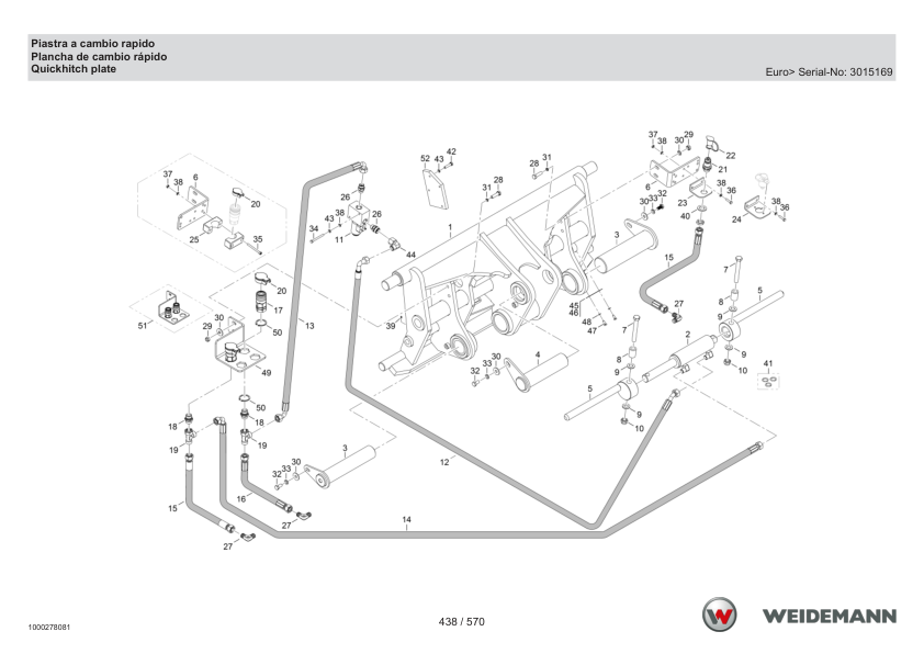 Weidemann 4070CX100 T Telescopic Loader Parts Catalog SN 03.2009- IT ES EN - Image 10