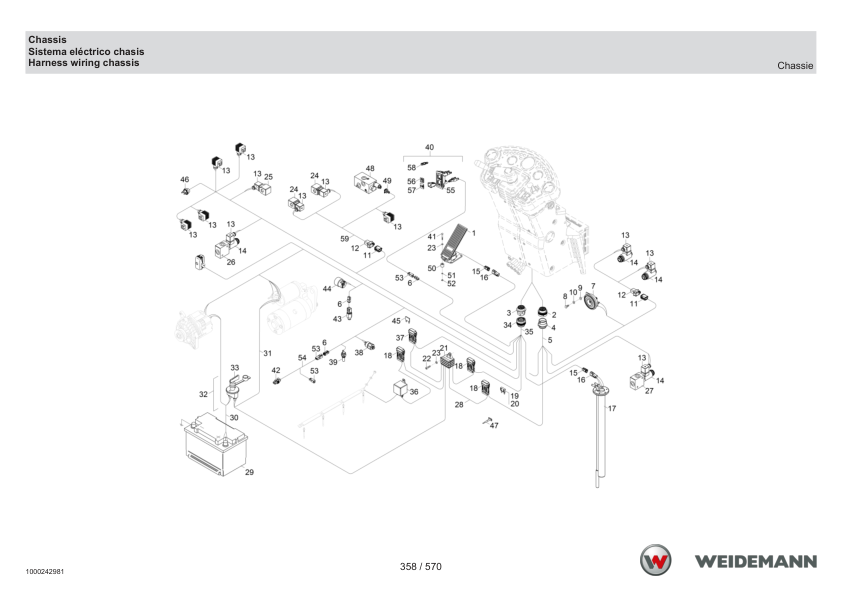 Weidemann 4070CX100 T Telescopic Loader Parts Catalog SN 03.2009- IT ES EN - Image 8