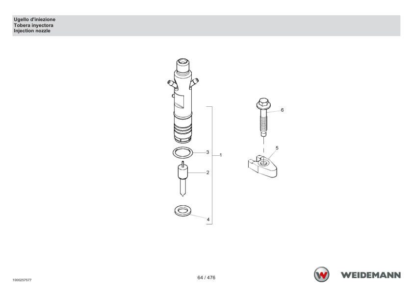 Weidemann 4070CX100 T Telescopic Loader Parts Catalog SN -03.2009 IT ES EN - Image 11