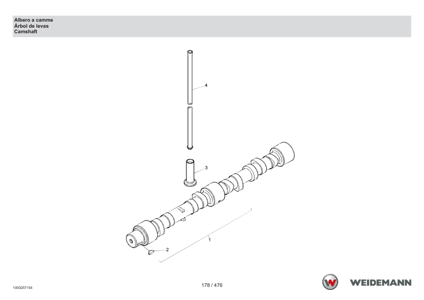 Weidemann 4070CX100 T Telescopic Loader Parts Catalog SN -03.2009 IT ES EN - Image 6