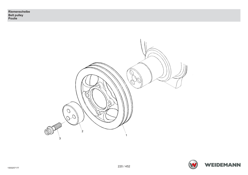 Weidemann 4070CX100 Wheel Loader Parts Catalog SN -03.2009 DE EN FR - Image 9