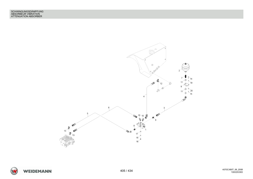 Weidemann 4070CX80 Tele Telescopic Loader Parts Catalog v1.0 DE FR EN - Image 14