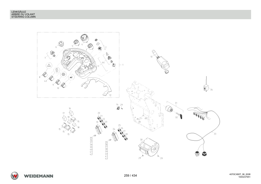 Weidemann 4070CX80 Tele Telescopic Loader Parts Catalog v1.0 DE FR EN - Image 10