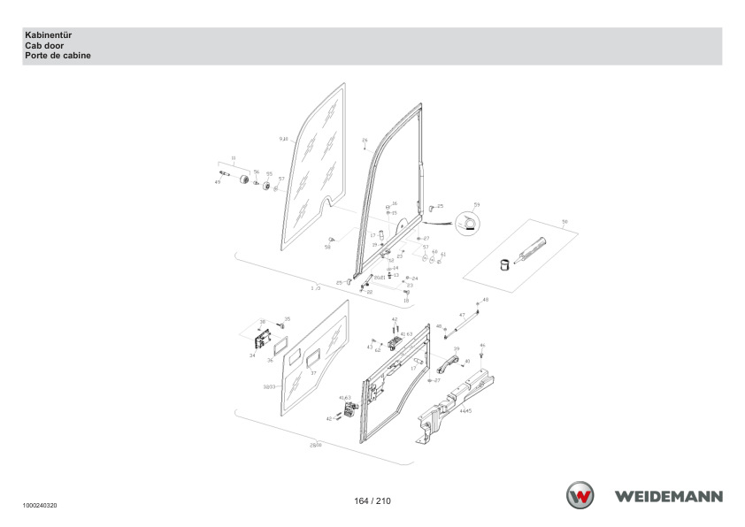 Weidemann 4070CX80 Wheel Loader Parts Catalog SN -06.2008 DE EN FR - Image 9