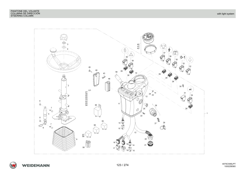 Weidemann 4070CX80LP Tele Telescopic Loader Parts Catalog v1.0 IT ES EN - Image 6