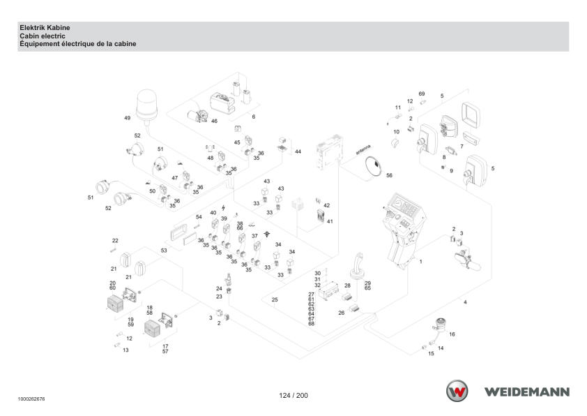 Weidemann 4070CX80LP Wheel Loader Parts Catalog SN -05.2008 DE EN FR - Image 7