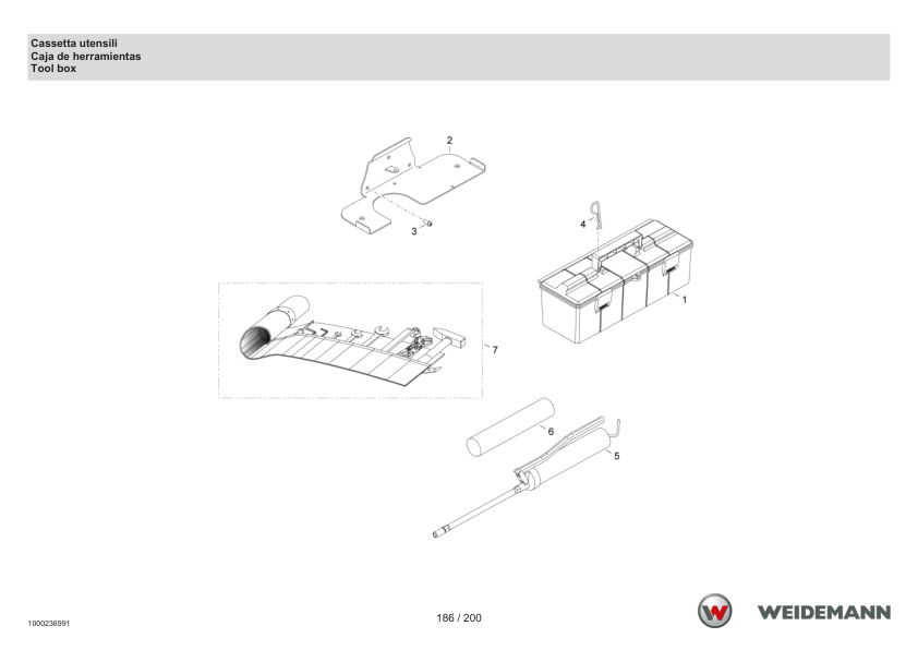 Weidemann 4070CX80LP Wheel Loader Parts Catalog SN -05.2008 IT ES EN - Image 8