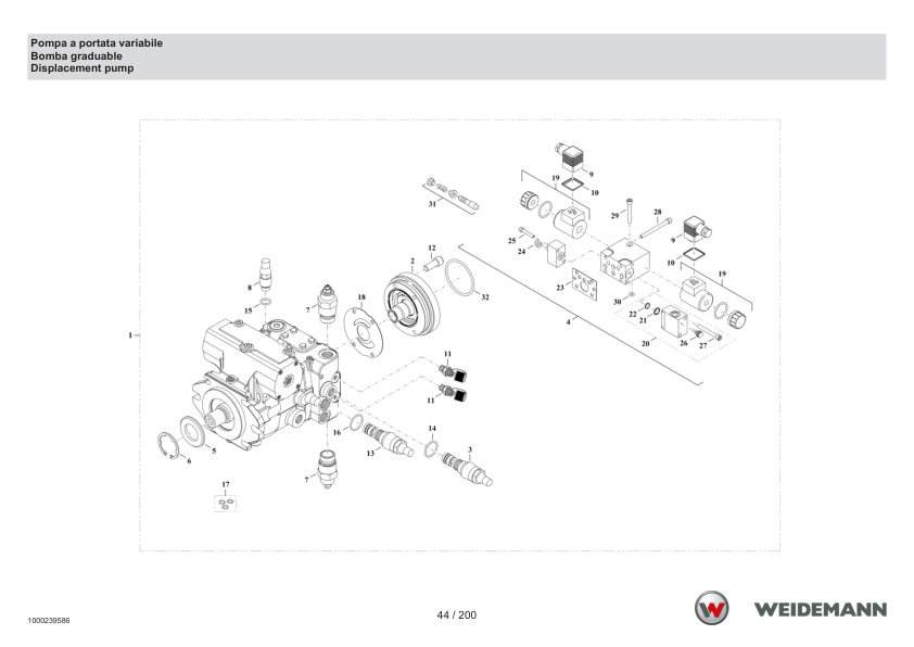 Weidemann 4070CX80LP Wheel Loader Parts Catalog SN -05.2008 IT ES EN - Image 11