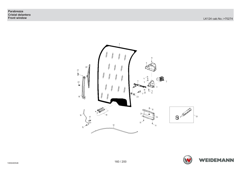 Weidemann 4070CX80LP Wheel Loader Parts Catalog SN -05.2008 IT ES EN - Image 7