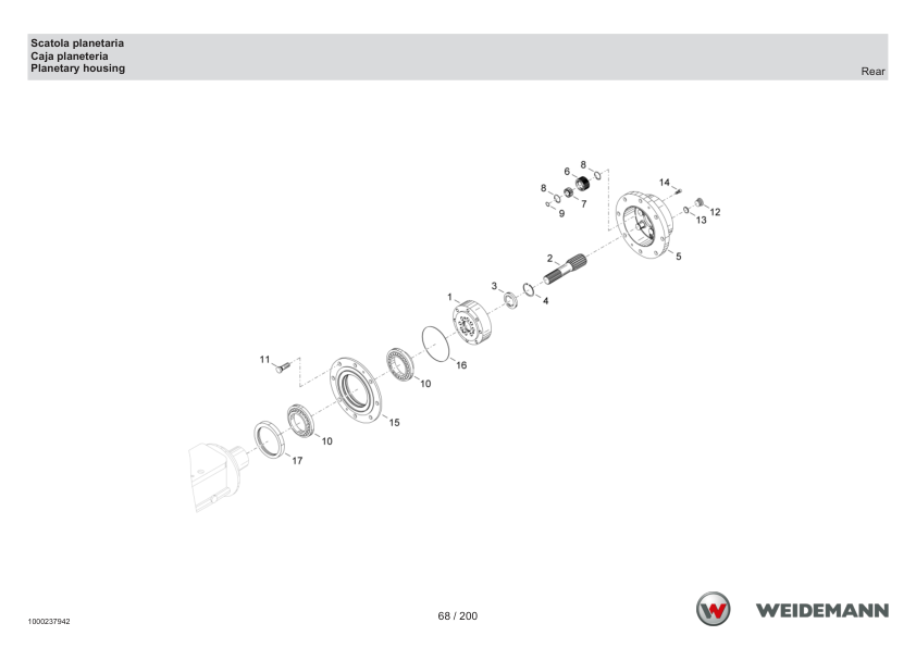 Weidemann 4070CX80LP Wheel Loader Parts Catalog SN -05.2008 IT ES EN - Image 12
