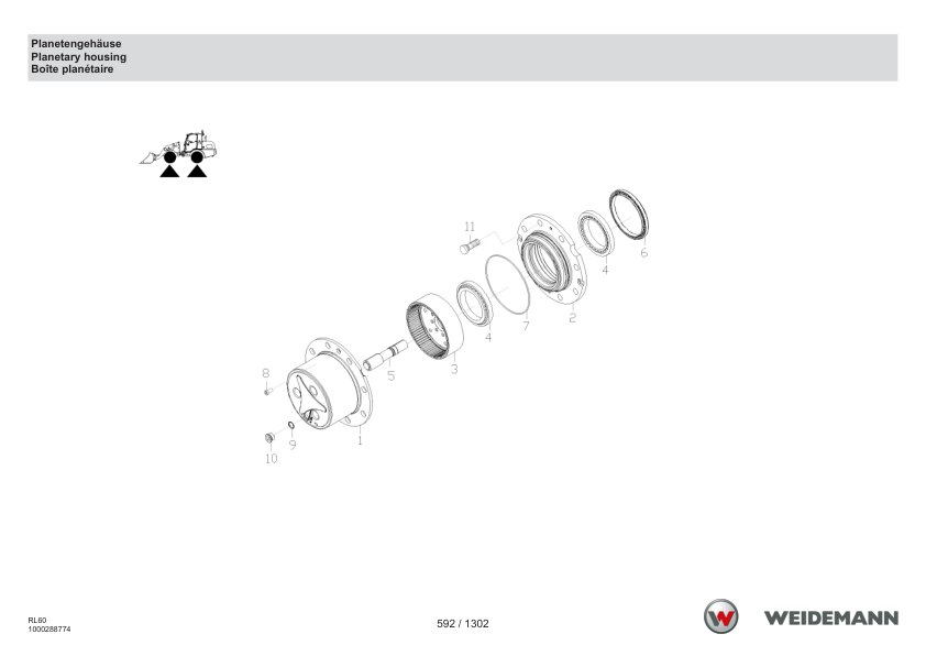 Weidemann 4080 T Stage V Telescopic Loader Parts Catalog v1.0 DE EN FR - Image 9