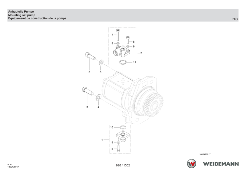 Weidemann 4080 T Stage V Telescopic Loader Parts Catalog v1.0 DE EN FR - Image 13