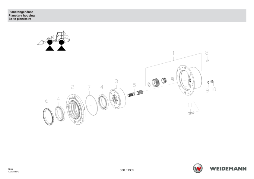 Weidemann 4080 T Stage V Telescopic Loader Parts Catalog v1.0 DE EN FR - Image 8
