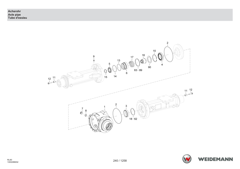 Weidemann 4080 T T4F Telescopic Loader Parts Catalog v1.0 DE EN FR - Image 6