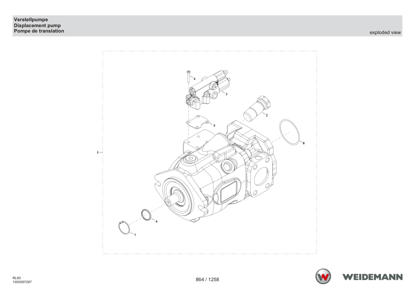 Weidemann 4080 T T4F Telescopic Loader Parts Catalog v1.0 DE EN FR - Image 12