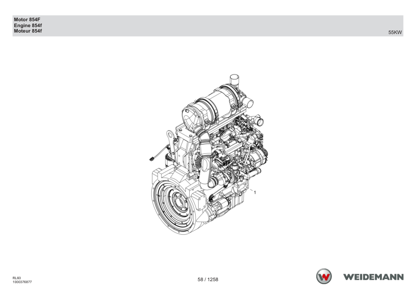 Weidemann 4080 T T4F Telescopic Loader Parts Catalog v1.0 DE EN FR - Image 9