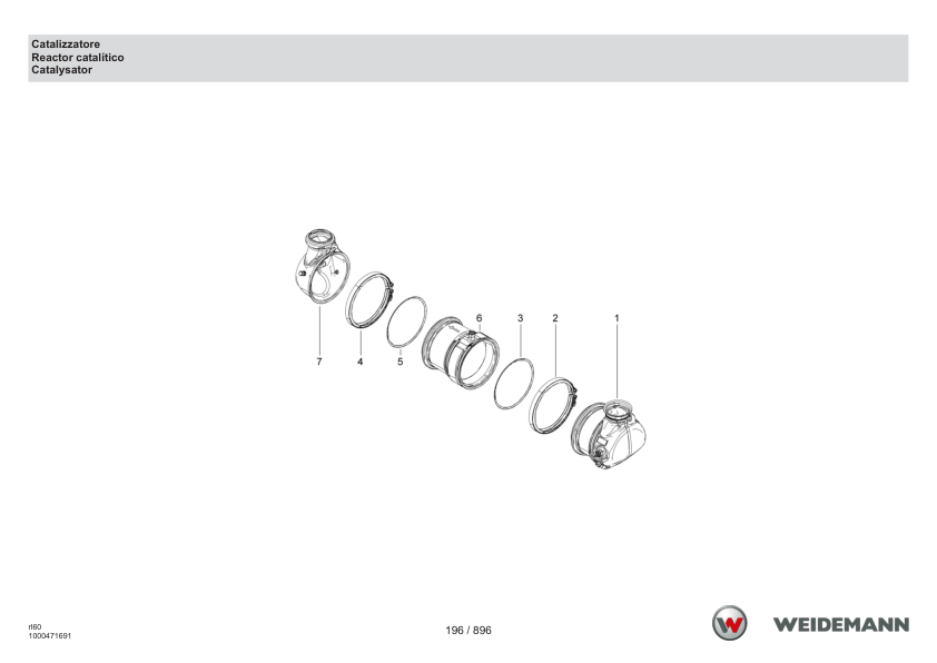 Weidemann 4080LP Stage V Wheel Loader Parts Catalog IT ES EN - Image 6