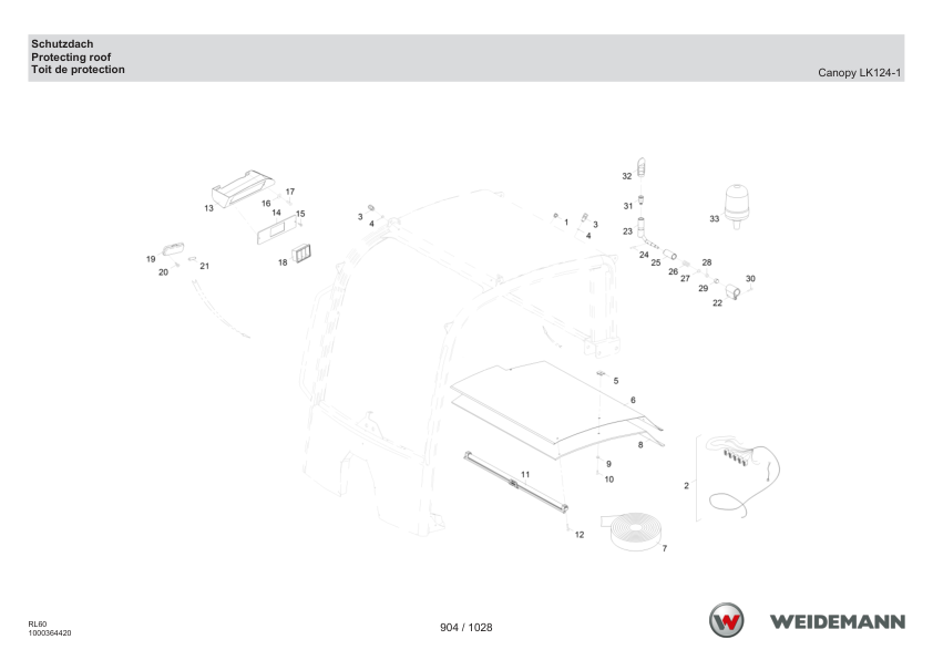 Weidemann 4080LP T Telescopic Loader Parts Catalog v1.0 DE EN FR - Image 10
