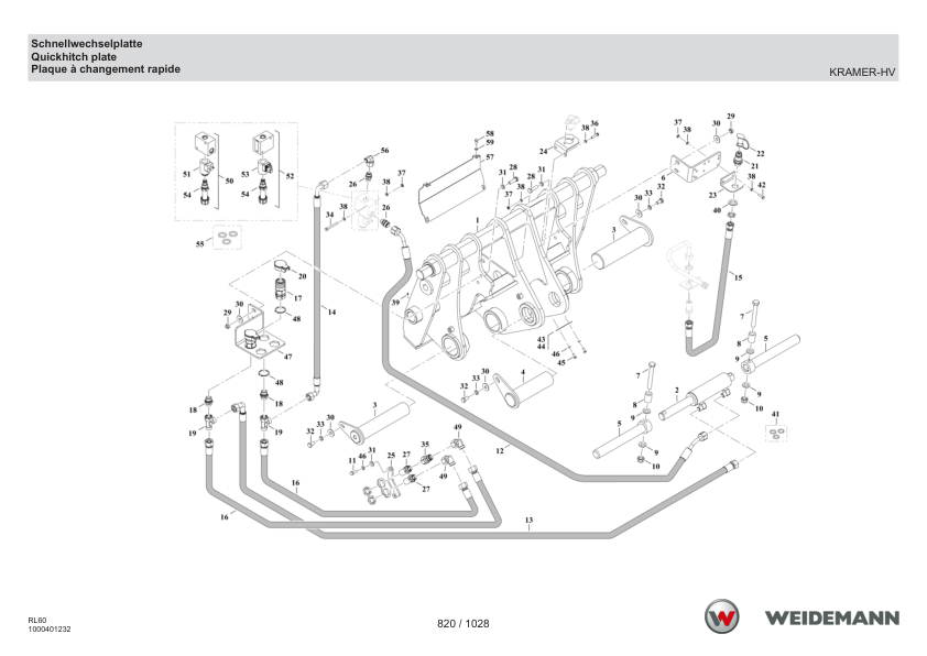 Weidemann 4080LP T Telescopic Loader Parts Catalog v1.0 DE EN FR - Image 9