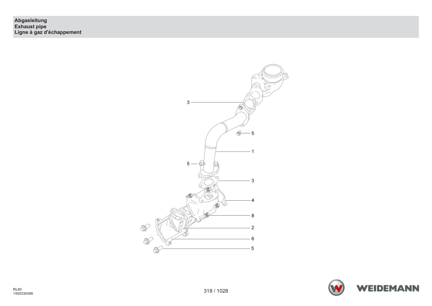 Weidemann 4080LP T Telescopic Loader Parts Catalog v1.0 DE EN FR - Image 6