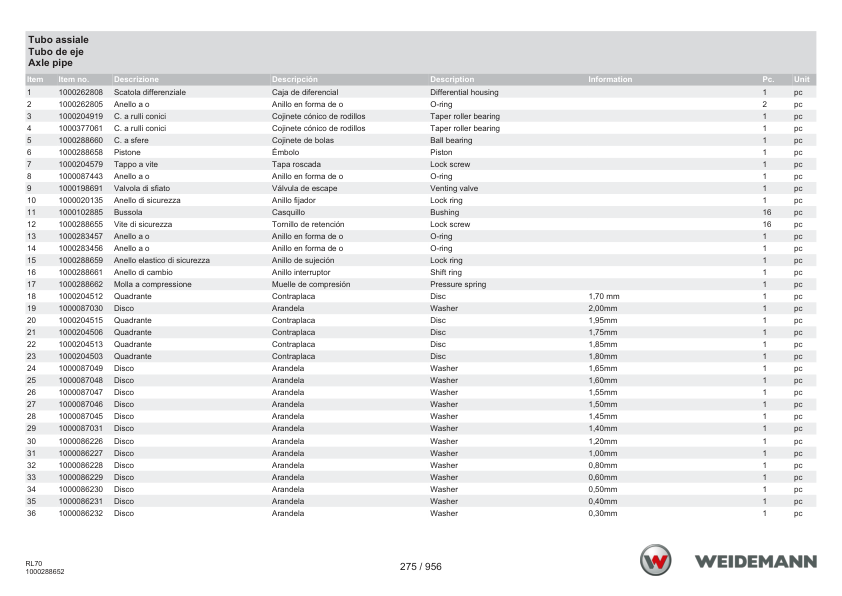 Weidemann 5080 Stage V Wheel Loader Parts Catalog v1.0 IT ES EN - Image 6