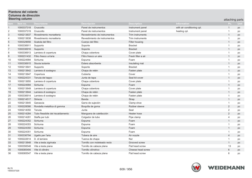 Weidemann 5080 Stage V Wheel Loader Parts Catalog v1.0 IT ES EN - Image 9