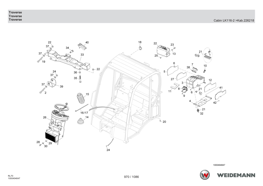 Weidemann 5080T T4F Telescopic Loader Parts Catalog v1.0 DE EN FR - Image 11