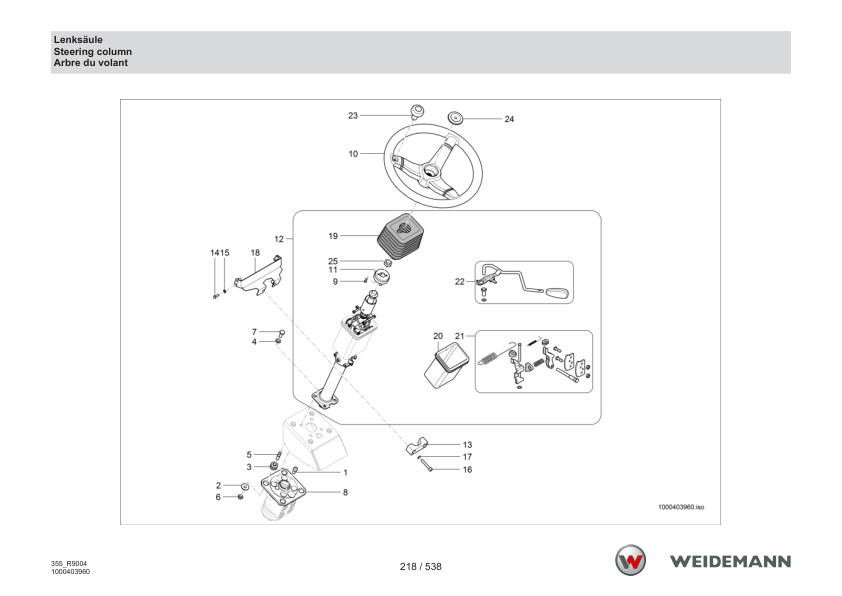 Weidemann 9080L Wheel Loader Parts Catalog SN WNKR9004XXXX0001- v1.2 DE EN FR - Image 8