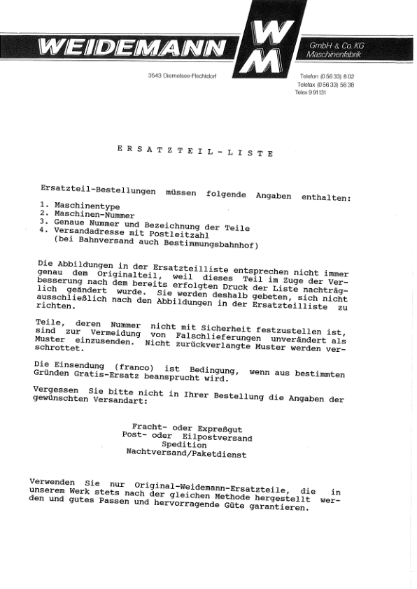 Weidemann 914 DP Wheel Loader Parts Catalog - Image 11