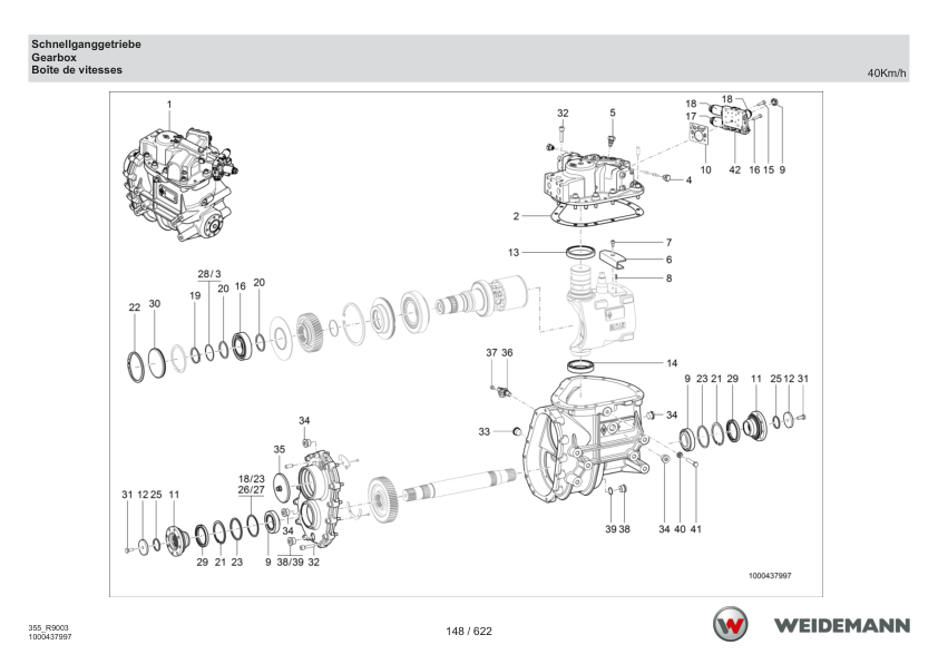 Weidemann 9580T 355 R9003 Telescopic Loader Parts Catalog v1.1 SN WNKR9003XXXX0001- DE EN FR - Image 6