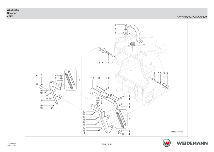 Weidemann 9580T Telescopic Loader Parts Catalog v1.3 SN WNKR9003XXXX0001- DE EN FR - Image 10