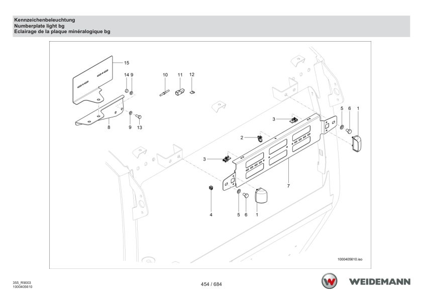 Weidemann 9580T Telescopic Loader Parts Catalog v1.3 SN WNKR9003XXXX0001- DE EN FR - Image 9