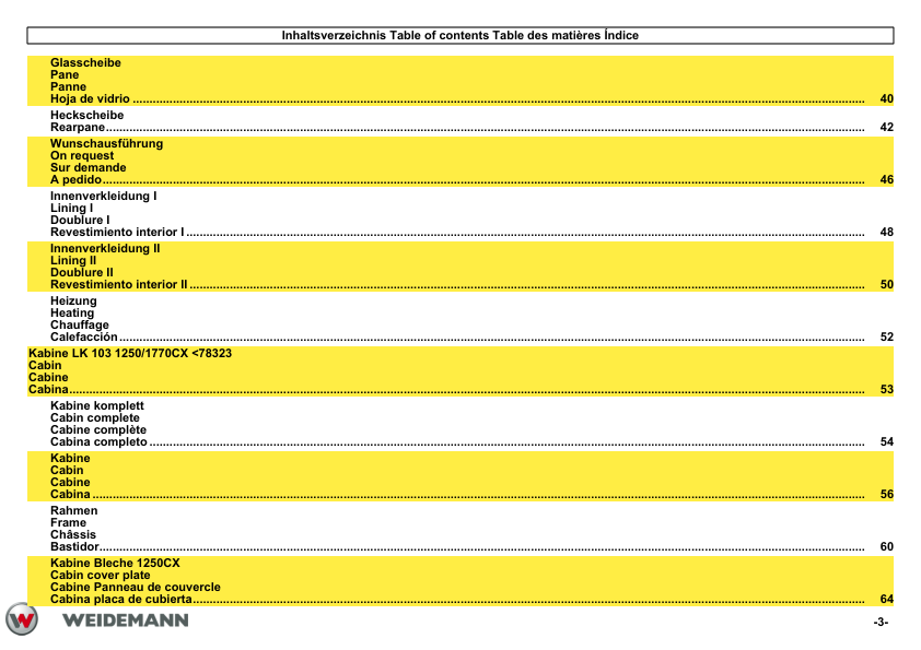 Weidemann Cabine Parts Catalog - Image 4