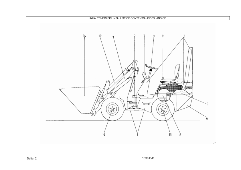 Weidemann Hoftrac 1030 D D Wheel Loader Parts Catalog - Image 5
