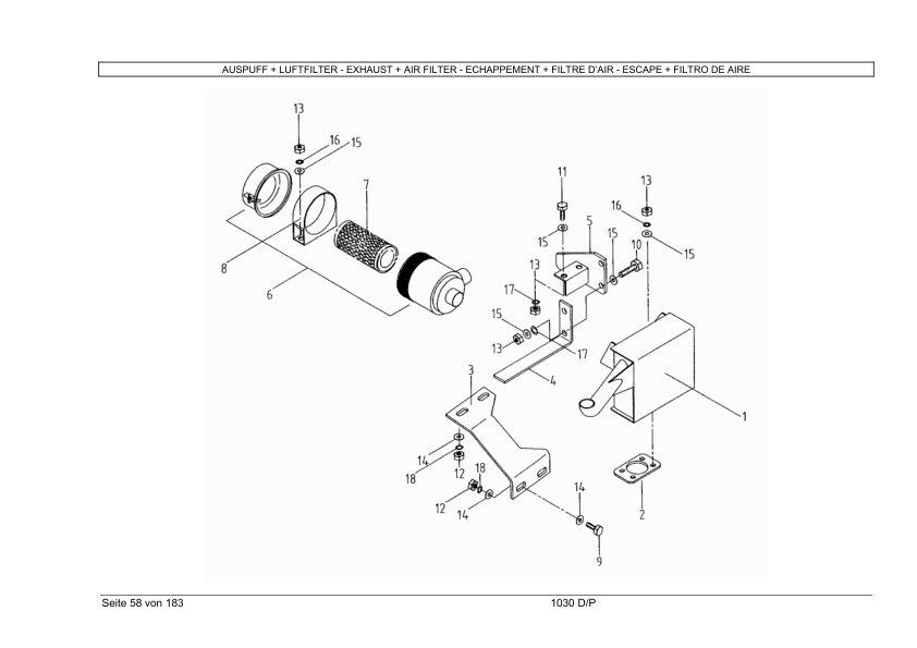 Weidemann Hoftrac 1030 D P Wheel Loader Parts Catalog - Image 8