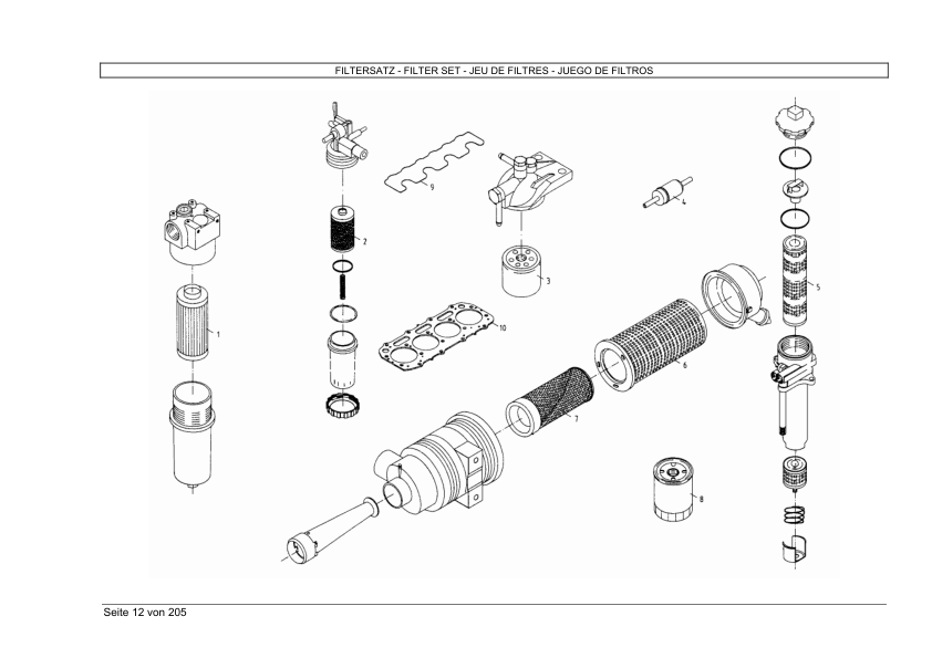 Weidemann Hoftrac 1090 1904 D P Wheel Loader Parts Catalog - Image 6