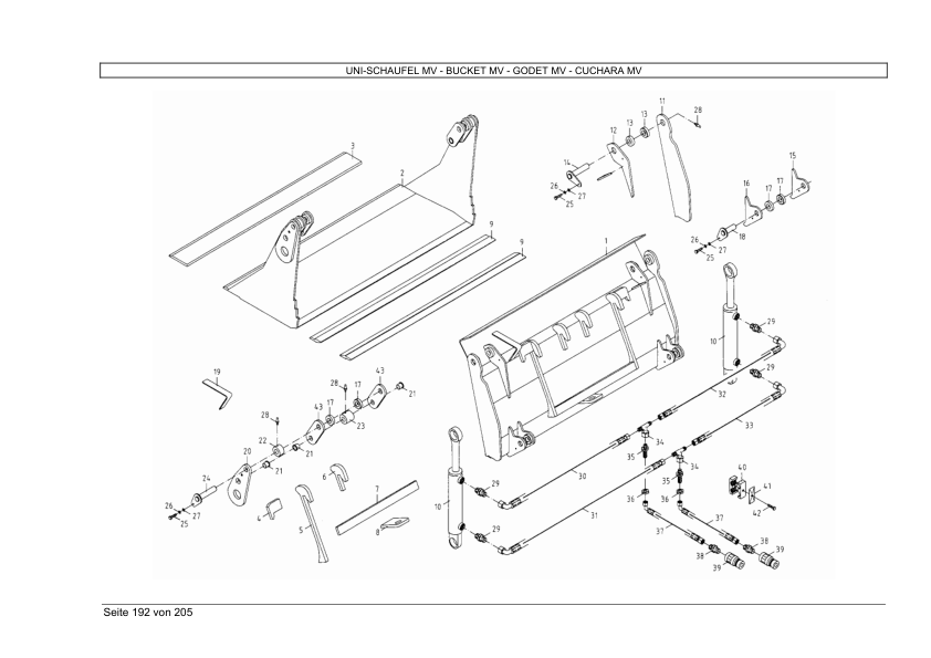 Weidemann Hoftrac 1090 1904 D P Wheel Loader Parts Catalog - Image 8
