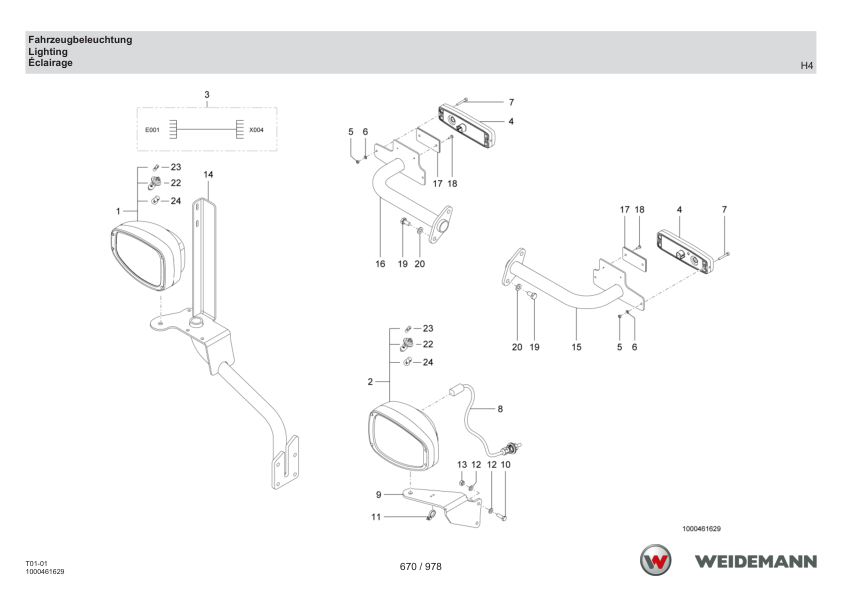 Weidemann T4512 Telehandler Parts Catalog DE EN FR - Image 10