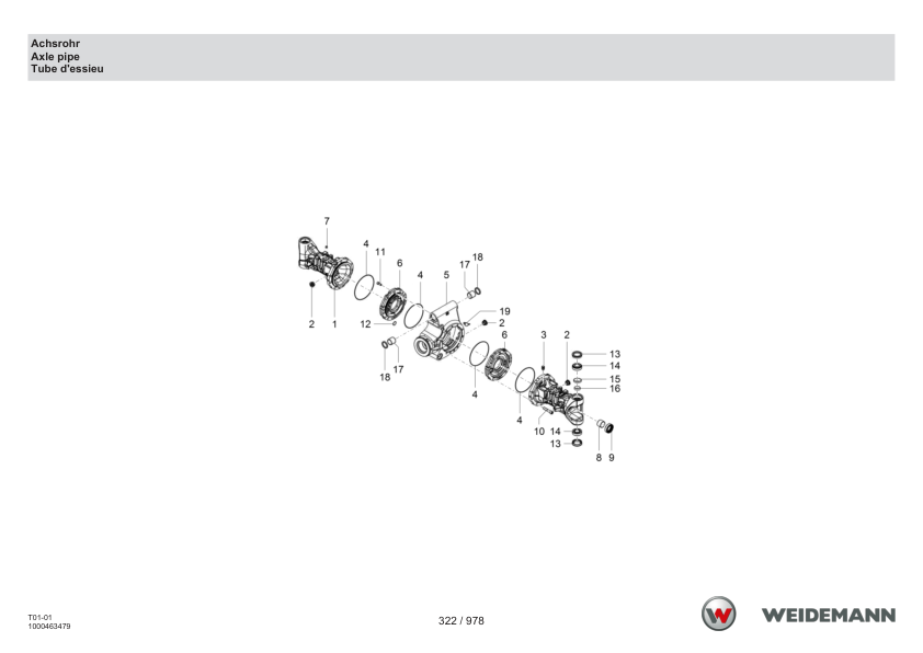 Weidemann T4512 Telehandler Parts Catalog DE EN FR - Image 8