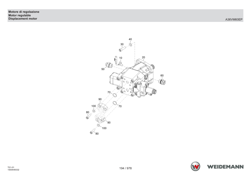Weidemann T4512 Telehandler Parts Catalog IT ES EN - Image 6