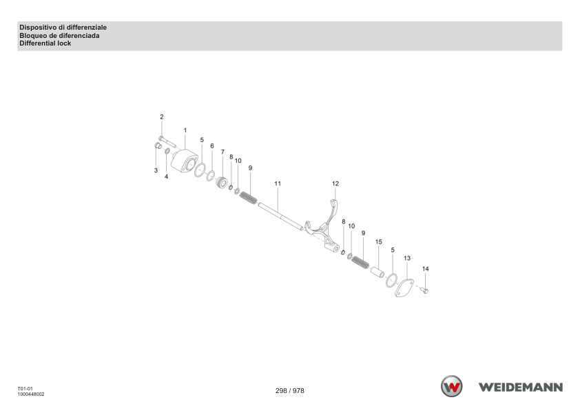 Weidemann T4512 Telehandler Parts Catalog IT ES EN - Image 8