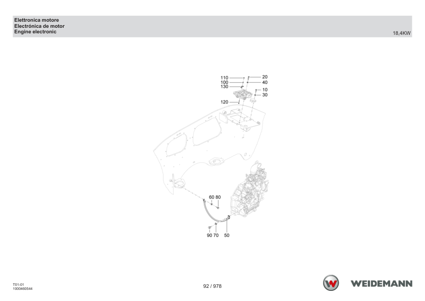 Weidemann T4512 Telehandler Parts Catalog IT ES EN - Image 10