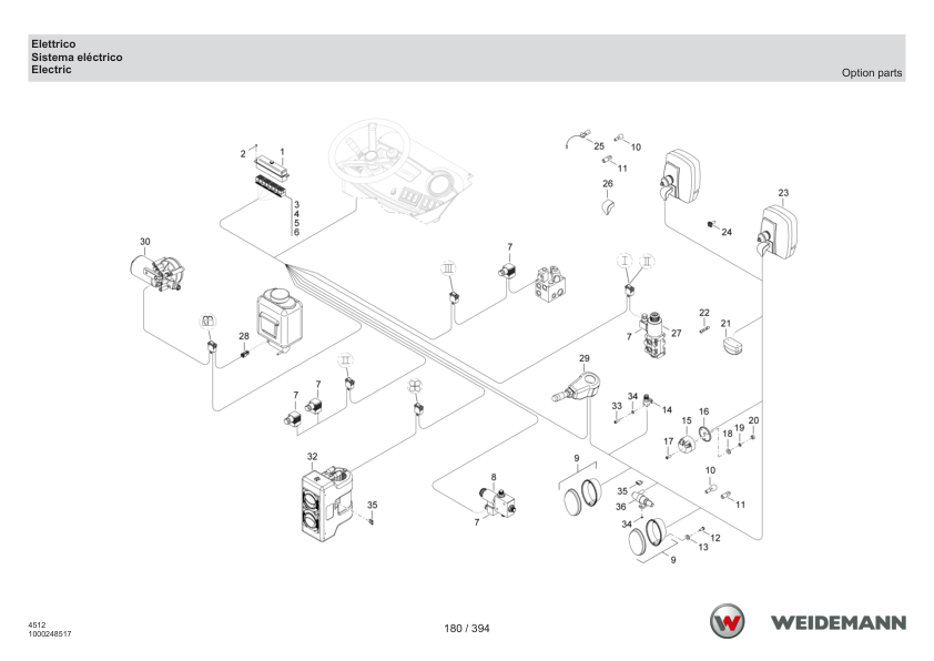 Weidemann T4512CC35 Telehandler Parts Catalog SN 04.2012 v1.0 IT ES EN - Image 7