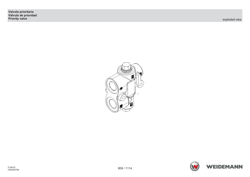 Weidemann T5522 Stage V Telehandler Parts Catalog SN 3069006- IT ES EN - Image 10