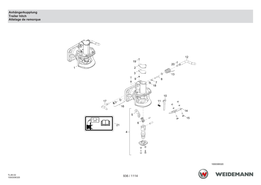Weidemann T5522 Tage V Telehandler Parts Catalog SN 3069006- DE EN FR - Image 9