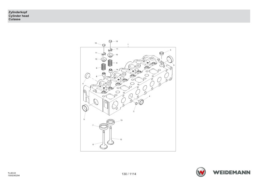 Weidemann T5522 Tage V Telehandler Parts Catalog SN 3069006- DE EN FR - Image 6